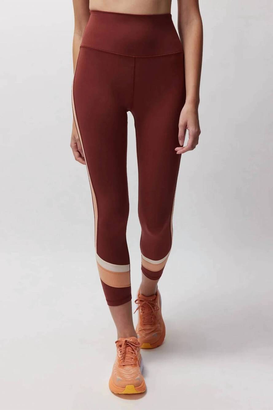 NEW SPIRITUAL GANGSTER velo dream tech eco jersey high waist legging in washed b